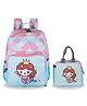 JustBags Princess Mermaid School Bag 20L & Tiffin Bag 6L Combo for Kids. Height 14 Inches & 7 Inches.