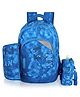 Echo Boomers Glossy Bird Backpack Water-Resistant Bag with Detachable Pouch & bottle holder SKY Height 17 Inches