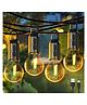 MUREN Portable and rechargble LED Hanging Lantern Light, Camping Light, Vintage Edison Bulb Design, Outdoor and Indoor-Waterproof-Pack of 2