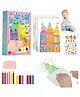 MUREN Rainbow Squeeze Dot Scratch Post Card Art and Craft kit -Fun Handmade Holiday Cards for Kids, Cool Rainbow Party Favors DIY Postcard Gifts for Girls and Boys Ages-Pack of 1