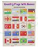 asian Portable Wooden Country Flag Puzzle For Kids Pack of 1 (Multicolor)