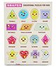 asian Portable Wooden Shapes Name Game For Kids Pack of 1 (Multicolor)