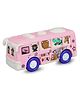 Asian Friction Powered Plastic Toy Bus With Attractive Funny Cartoon Animals Print For Childrens Boys and Girls