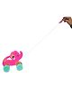 Asian Portable Plastic Pull Along Sultan Elephant for Kids 1 Peace (Multicolor)