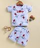 UNO KIDS Interlock Knit Mickey & Friends Featuring Half Sleeves Character Printed Tee & Coordinating Short Set - Sky Blue