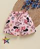 Biskid Sinker Knit Disney Mickey & Friends Featuring Minnie Mouse Printed Shorts - Light Peach