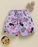 Biskid Sinker Knit Mickey & Friends Featuring Minnie Mouse Printed Shorts - Light Mauve