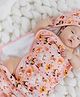 THE PLUSH CLUB Bamboo Baby Animals Designed Hooded Towel - Pink