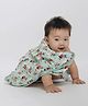 THE PLUSH CLUB Bamboo Baby Animals Designed Hooded Towel - Blue