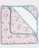 THE PLUSH CLUB Bamboo Baby Owls Printed Hooded Towel - Pink
