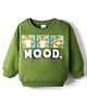 Babyhug Cotton Knit Full Sleeves Sweatshirt with Tiger Graphic - Green