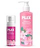 PLIX Hibiscus Strength & Repair Kit | Shampoo & Leave In Hair Mask | Reduces Breakage, Split Ends & Frizz - Pack of 2 - 200 ml & 50 ml