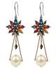 Kailash Creation Celeste Bloom Oversized Pearl Dangler Earrings for Women & Girls  Statement Jewelry - 30 g