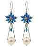 Kailash Creation Celeste Bloom Oversized Pearl Dangler Earrings for Women & Girls  Statement Jewelry - 30 g