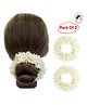Kailash Creation Scented Artificial Mogra Gajra for Hair Bun & Braids | Reusable Bridal Jasmine Gajra | Pack of 2 - 30 g