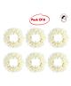 Kailash Creation Scented Artificial Mogra Gajra for Hair Bun & Braids | Reusable Bridal Jasmine Gajra | Pack of 6 - 30 g