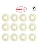 Kailash Creation Scented Artificial Mogra Gajra for Hair Bun & Braids | Reusable Bridal Jasmine Gajra| Pack of 12 - 30 g
