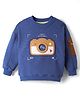 Little Kangaroos Fleece Knit Full Sleeves Sweatshirt With Camera Applique - Royal Blue