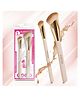 Majestique Premium Angular Makeup Brushes Set, Foundation & Contour Brushes - 2Pcs/Multicolour