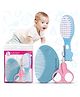 Majestique Baby Care And Grooming Set for New Born Baby, Hair Brush, Comb & Scissor - 3Pcs/Multicolour