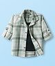 Dapper Dudes Full Sleeves Checked Shirt With Attached Tee - Green
