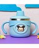 Sparkle Joy Stainless Steel Insulated Hot & Cold Sipper Bottle for Kids/Double Wall & Vacuuming/Sipper Cups with Straw/Travelling Water Bottle for Kids with Straw (260ml) - Sky-blue