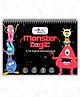 Monster Logic Mini Book | Early learning Montessori Activity Book with Reusable Velcro Stickers | Travel Friendly Activity Books | Mess Free Fun Activity Quiet Book - English