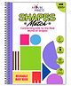 Shapes Match Mini Book | Early learning Montessori Activity Book with Reusable Velcro Stickers | Travel Friendly Activity Books | Mess Free Fun Activity Quiet Book - English