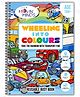 Wheeling into colours Mini Book | Early learning Montessori Activity Book with Reusable Velcro Stickers | Travel Friendly Activity Books | Mess Free Fun Activity Quiet Book - English