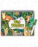 Animals Wild Wonders Reusable Activity Book for preschoolers with Dry Erase Marker| Travel Friendly Activity Books | Mess Free Fun Activity Quiet Book | Montessori Learning - English
