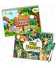 Animals Wild Wonders Reusable Activity Book and Animal Safari Velcro sticker book for preschoolers | Travel Friendly Activity Books | Quiet Book | Montessori Learning - English