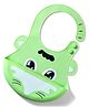 Waterproof Baby Silicone Bib  Green|Food-Grade Silicone|BPA-Free|Crumb Catcher|Adjustable Fit|Easy to Clean|Travel-Friendly|Reusable Bib