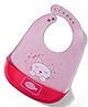 Water-Resistant Baby Silicone Bib  Pink | Food-Grade Silicone | BPA-Free | Crumb Catcher | Adjustable Fit | Easy to Clean | Travel-Friendly | Reusable Bib|