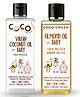 Coco Crush Cold Pressed Almond Oil & Virgin Coconut Oil Combo for Babies | For Hair and Body Massage|200 ml(2*100)