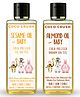Coco Crush Cold Pressed Almond and Sesame Oil Combo for Baby Hair and Body Massage - 100ml (2*50ml)