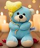Tickles 35 cm Cute I Love You Balloon Teddy Stuffed Soft Plush Toy For Kids Boys & Girls Valentine's Day (Color Blue)