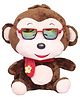 Tickles Monkey Wearing Googles & Muffler Soft Stuffed Plush Animal Toy for Kids Boys & Girls Birthday Gift Brown - Height 25 cm