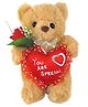 Tickles Teddy with You are Special Heart Soft Stuffed Plush Toy For Kids Boys & Girls Birthday Gift (Size: Length 30 cm Color: Brown)