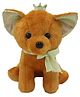 Tickles Cute Sitting Dog Soft Stuffed Plush Toys For Kids Boys & Girls Birthday Gift Brown - Height 25 cm