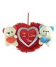Tickles I Love You Heart Hanging Couple Teddy Soft Stuffed Plush for Kids Boys & Girls Birthday Gift (Color: Red Size:13 cm)