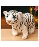 Tickles Standing Siberian White Tiger Soft Stuffed Plush Animal Toy for Kids Boys & Girls Birthday Gift (Color: White Size: Length 35 cm)