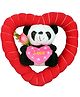 Tickles Valentine Heart Ring with Panda Soft Stuffed Plush Toy for Kids Boys & Girls Birthday Gift (Color: Multi Size: Length 20 cm)