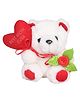Tickles Teddy with Best Mom Heart Ever Soft Stuffed Plush Toy for Mummy Mothers Day Birthday Gift (Color: White & Red Size: 12 cm)