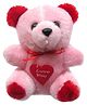 Tickles I Love You Teddy Soft Stuffed Plush Toy For Kids Boys & Girls Birthday Gifts (Color: Pink & Red; Size: 7 cm)