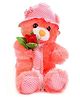 Tickles Teddy with Rose Soft Stuffed Plush Toy for Kids Boys & Girls Birthday Gifts (Color: Orange, Size: 45 cm)