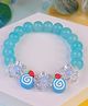 Little Tresses Floral Designed Beaded Bracelet - Light Blue