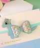 Little Tresses Dinosaur & Bow Applique Detailed Headband - Blue