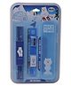 QIPS Stationery Set for Kids  Pencil Box, Pencils, Sharpener, Ruler, Eraser - Blue