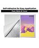 QIPS Self-Adhesive PVC Transparent Book Covers  A4 Size (Pack of 10 Sheets)