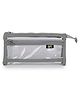 QIPS Transparent 2 Compartments Pencil Pouch - Grey